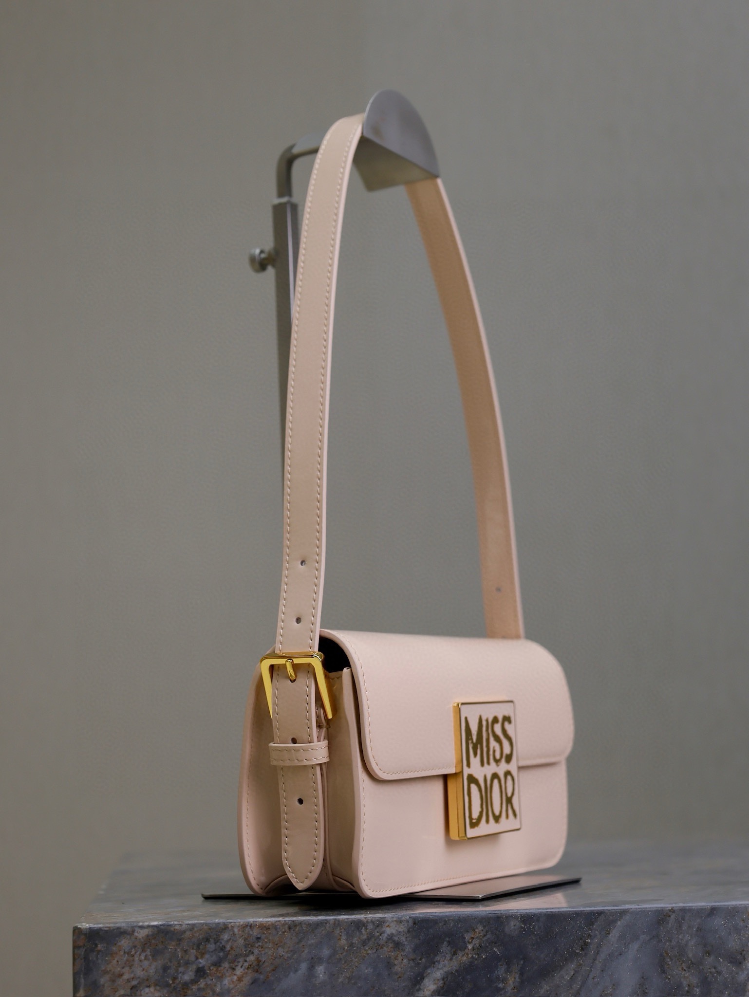 Miss Dior Flap Bag Pink Patent Calfskin